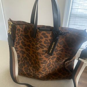 Vince Camuto Leopard Tote